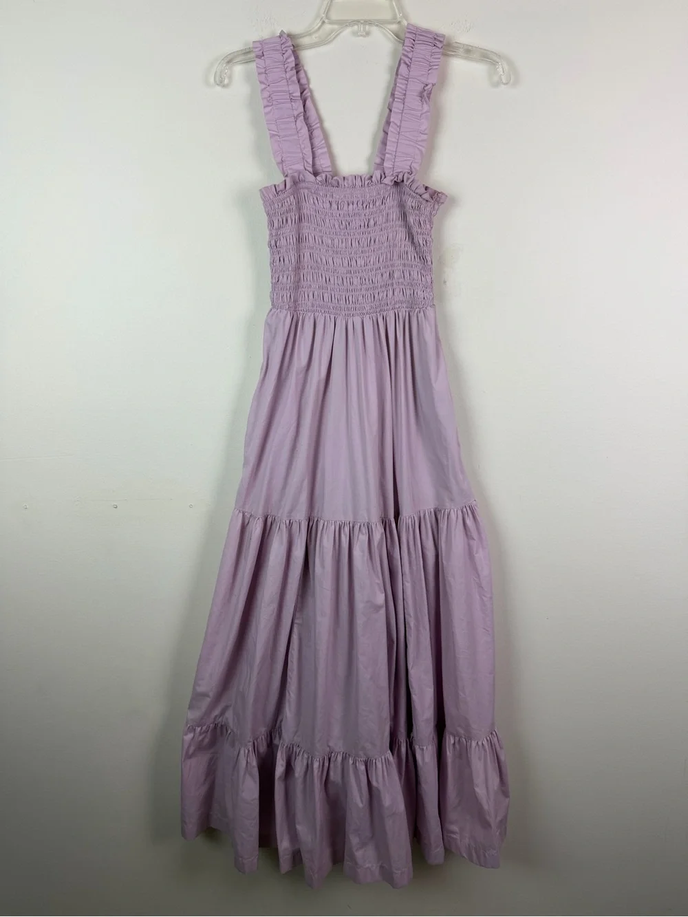 Abercrombie & Fitch Smocked Bodice Easy Maxi Dress in Lavender Size S